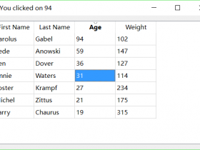 【分享】PyQt之QTableView示例代码