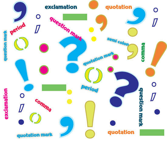 Group of Punctuation Marks  Clipart